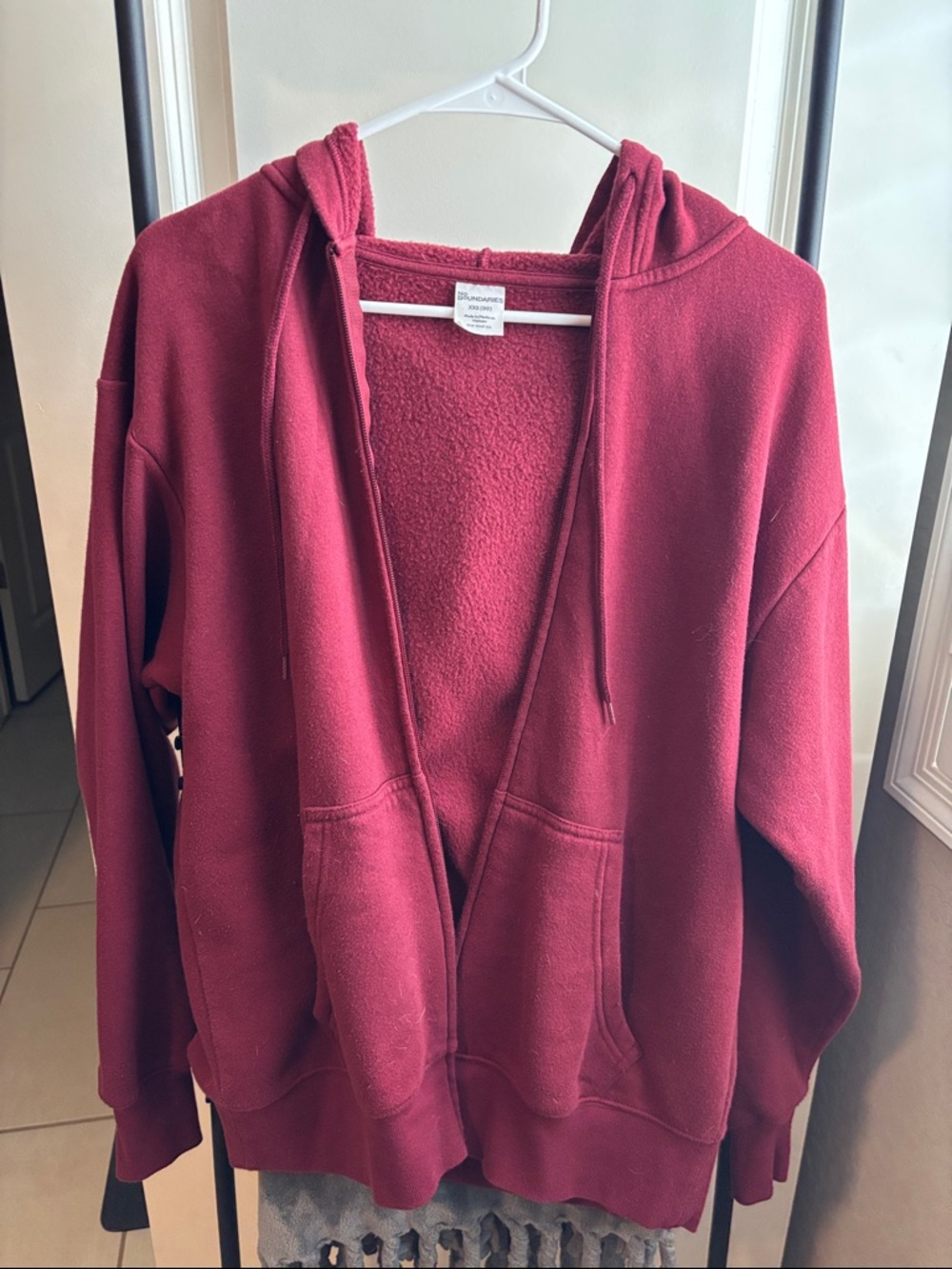 No Boundaries Oversized Full Zip Hoodie